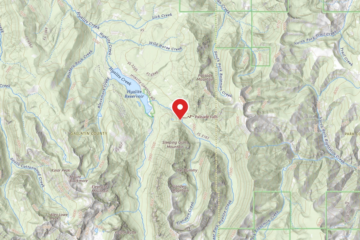 Custer Gallatin Dispersed Campsite FR 3163 EAST FORK HYALITE CREEK 040