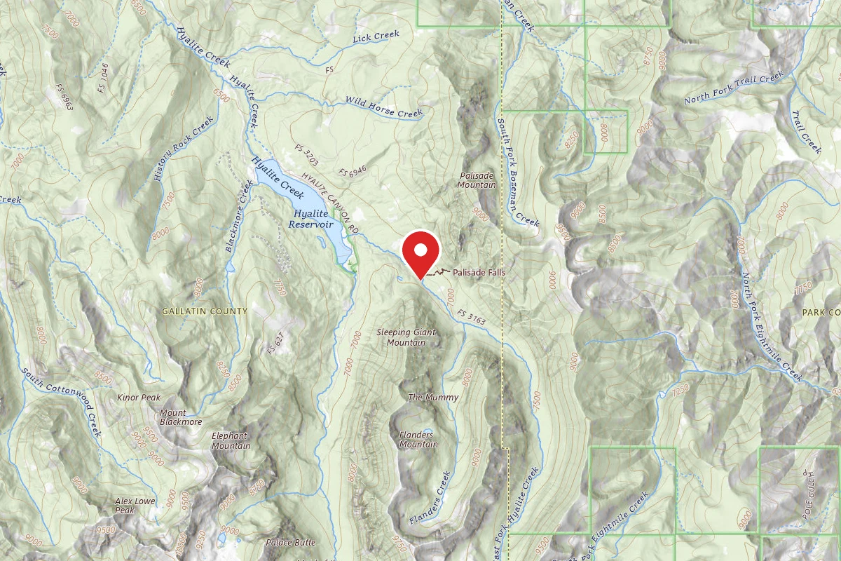 Custer Gallatin Dispersed Campsite FR 62 EAST FORK HYALITE CREEK 041B