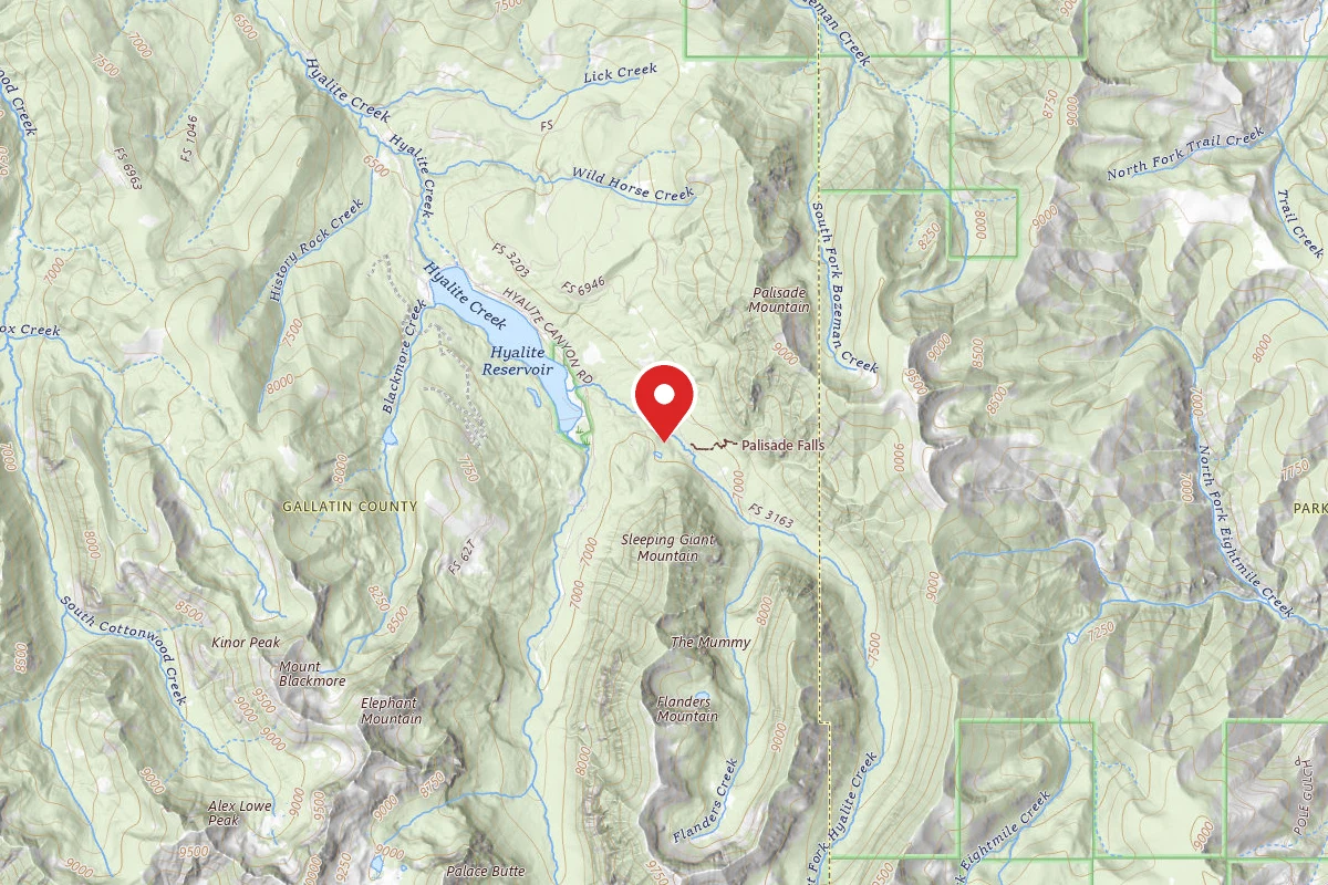 Custer Gallatin Dispersed Campsite FR 3163 EAST FORK HYALITE CREEK 039
