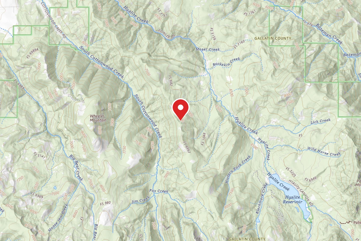 Custer Gallatin Dispersed Campsite FR 6963 END OF COTTONWOOD RIDGE 160