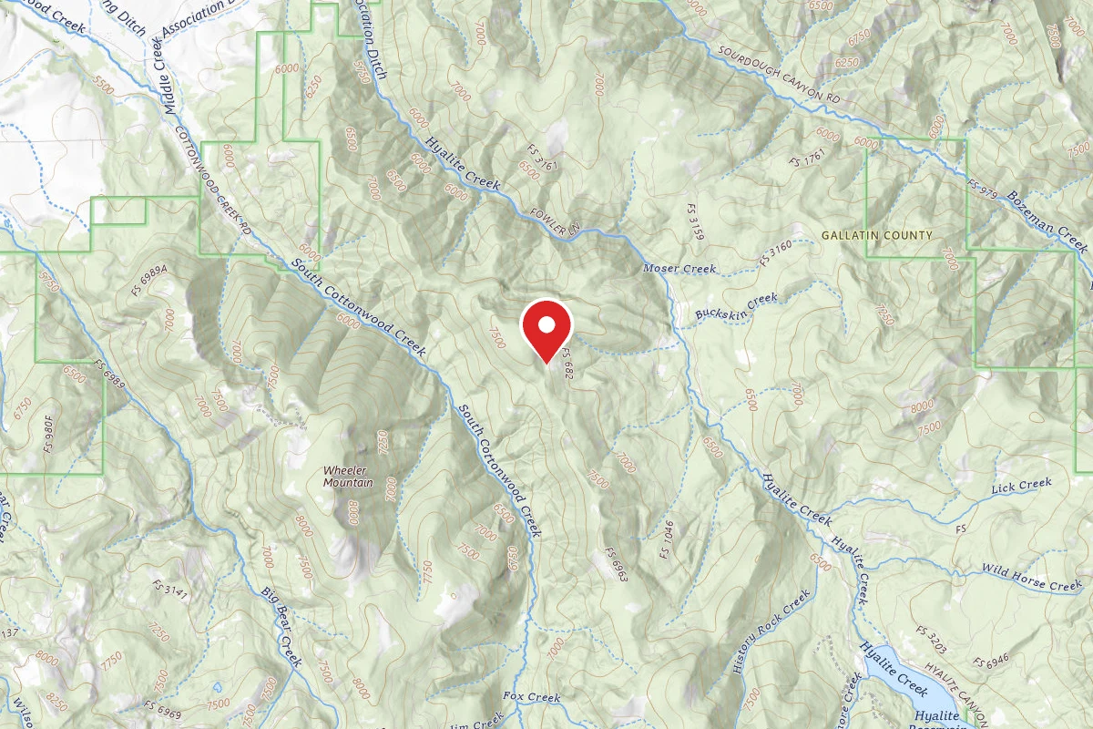 Custer Gallatin Dispersed Campsite FR 682 END OF LANGOHR TOOLE RD 147