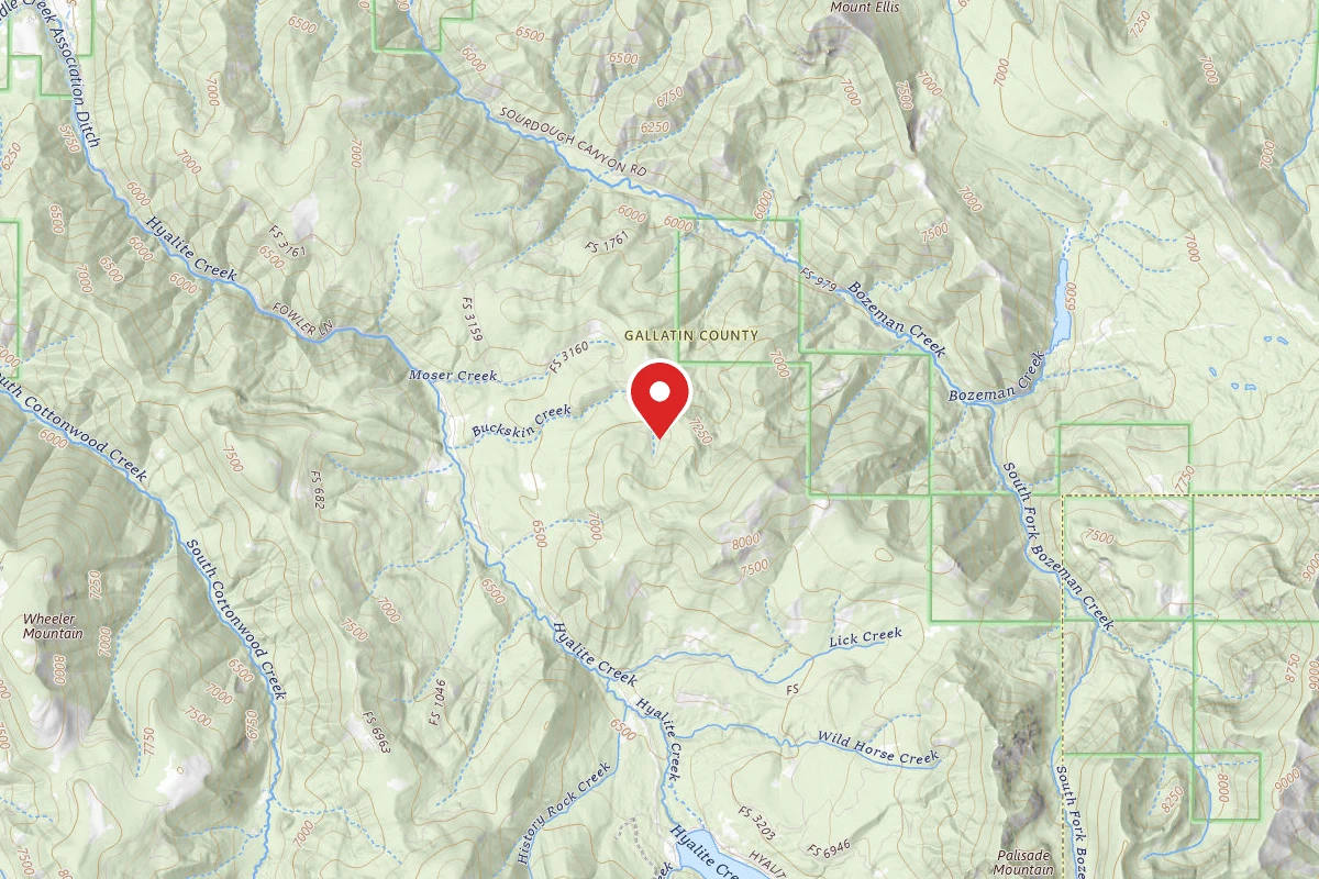 Custer Gallatin Dispersed Campsite FR 3160 END OF MOSER CREEK ROAD 6211 086