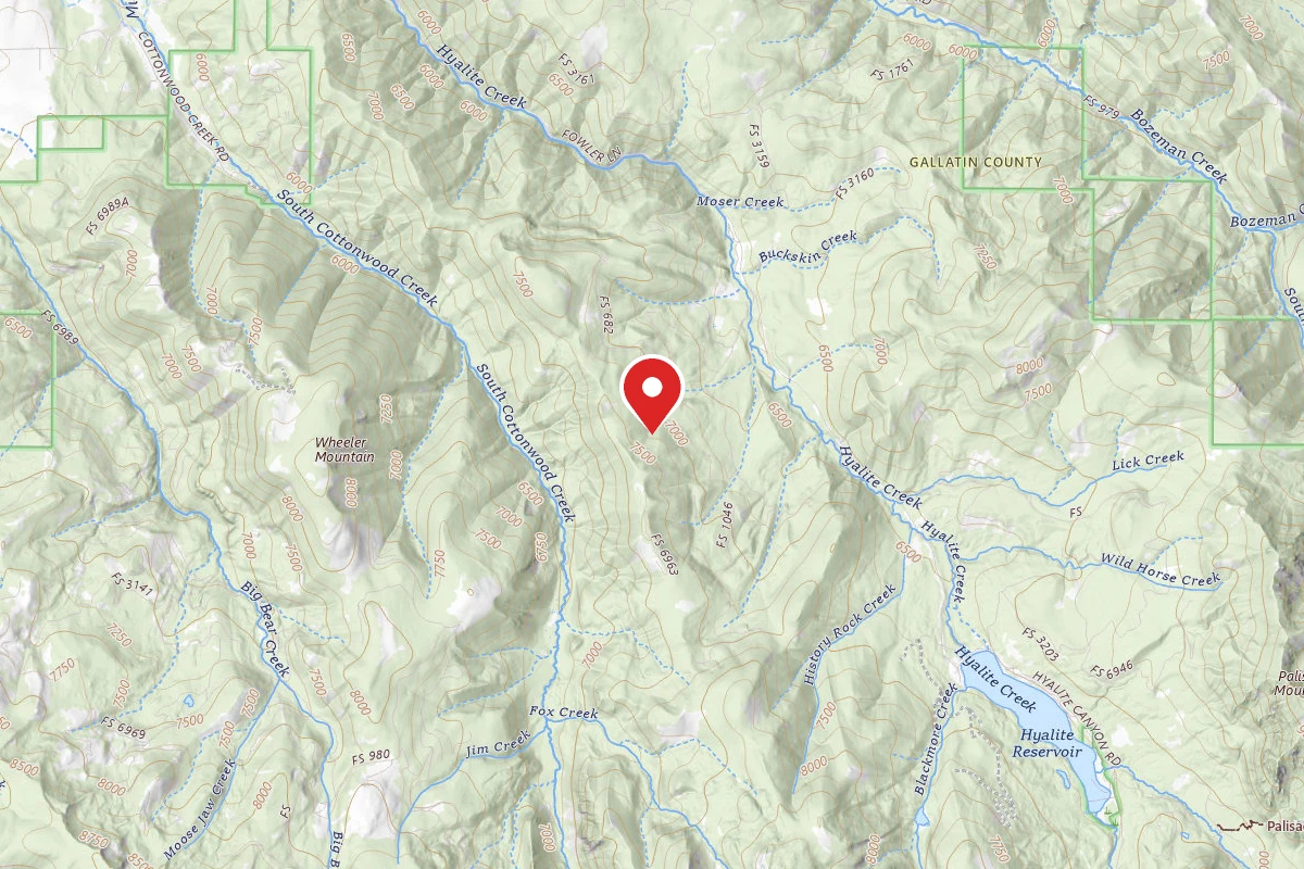 Custer Gallatin Dispersed Campsite FR 6234 END OFF LANGOHR TOOLE RD 149