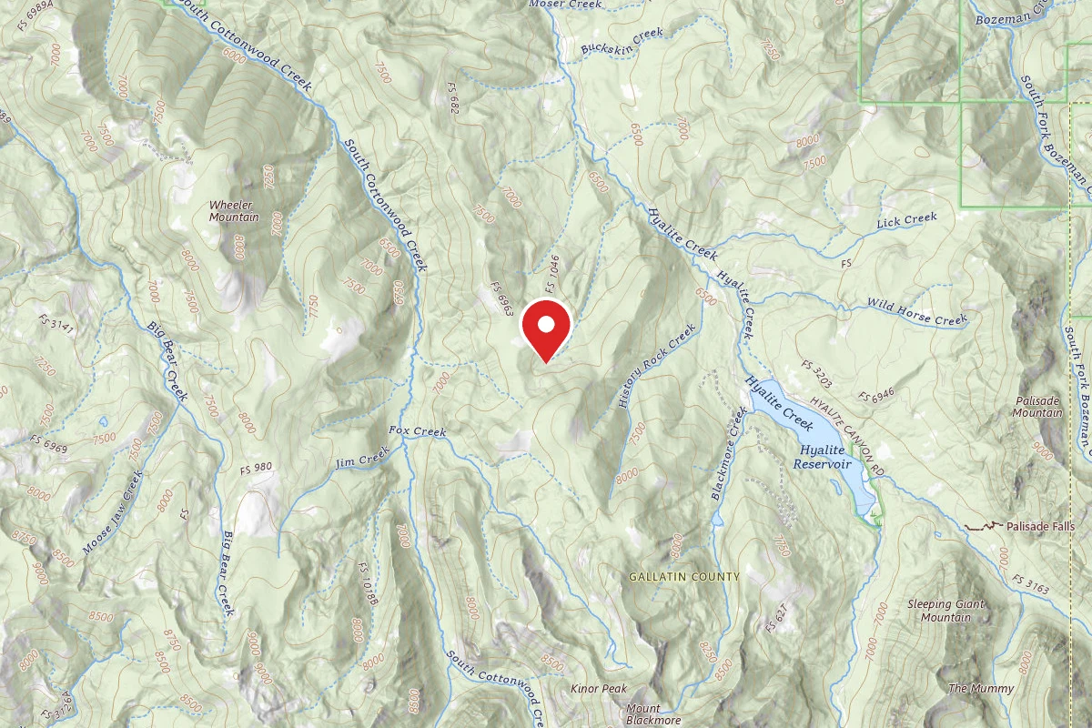 Custer Gallatin Dispersed Campsite FR 1046 LANGOHR ROAD 129