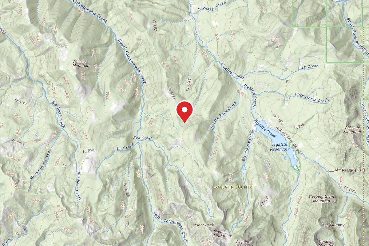 Custer Gallatin Dispersed Campsite FR 1046 LANGOHR ROAD 135