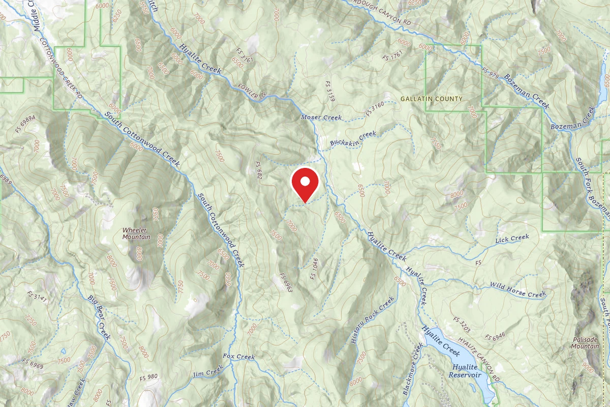 Custer Gallatin Dispersed Campsite FR 1046 LANGOHR ROAD SHOOTING AREA 117