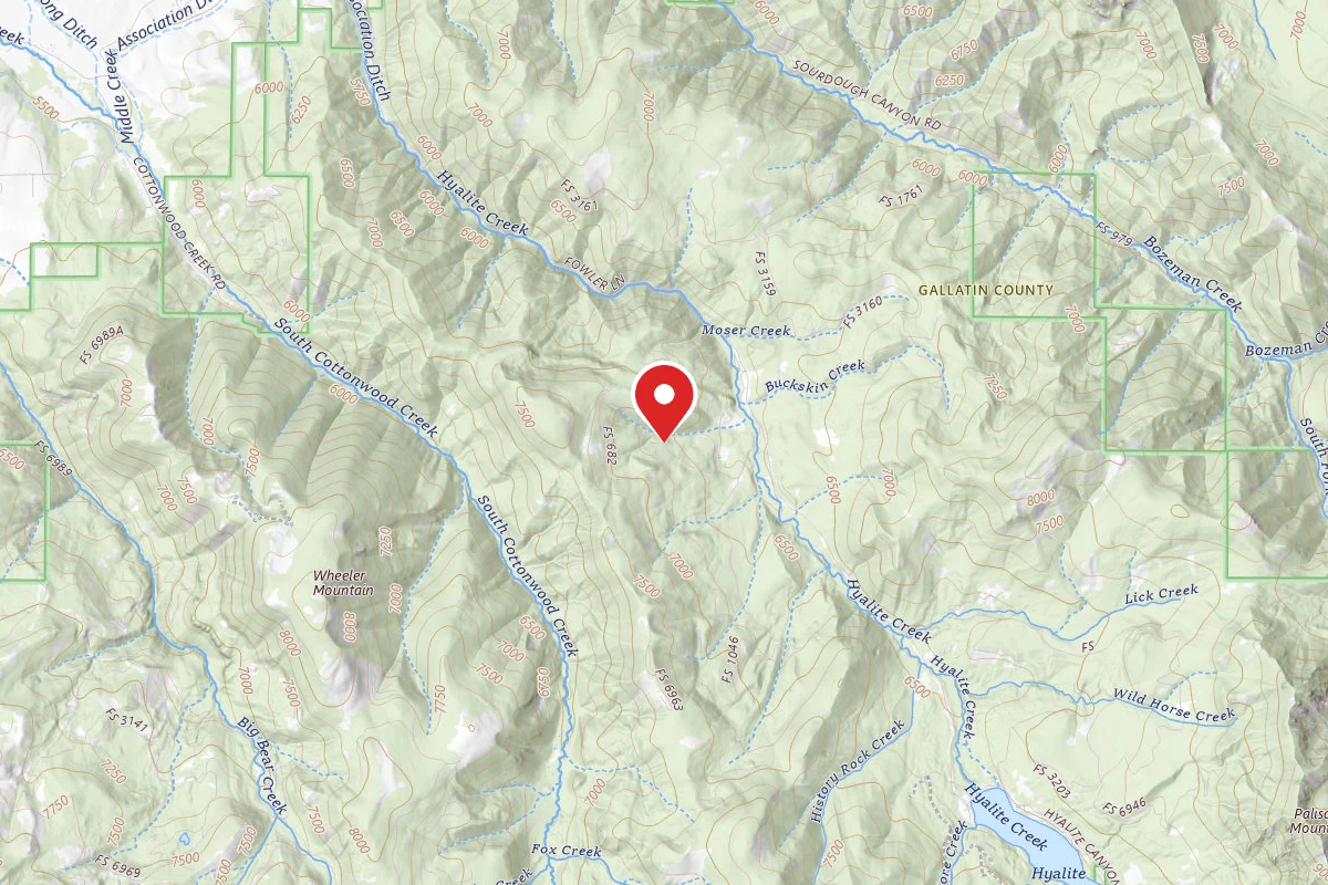 Custer Gallatin Dispersed Campsite FR 682 LANGOHR TOOLE PULLOUT 139