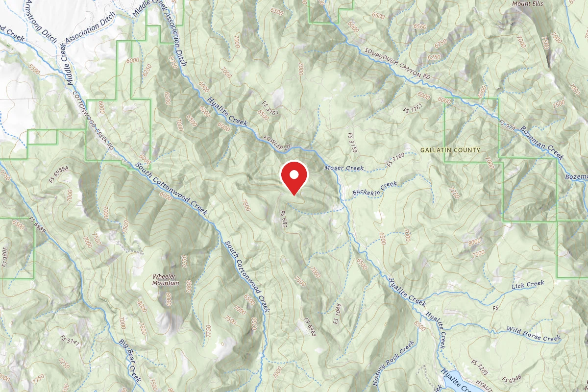 Custer Gallatin Dispersed Campsite LANGOHR TOOLE RD G5 1A