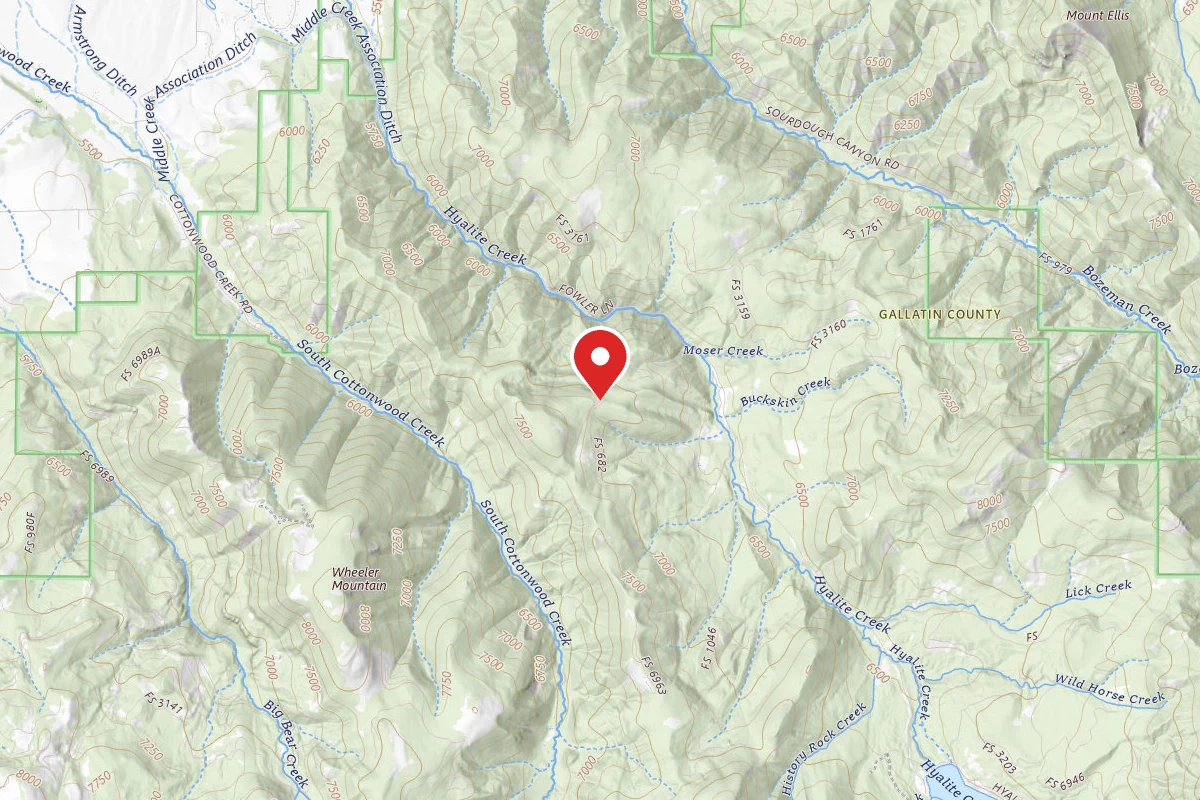 Custer Gallatin Dispersed Campsite FR 682 LANGOHR TOOLE RD SITE 145