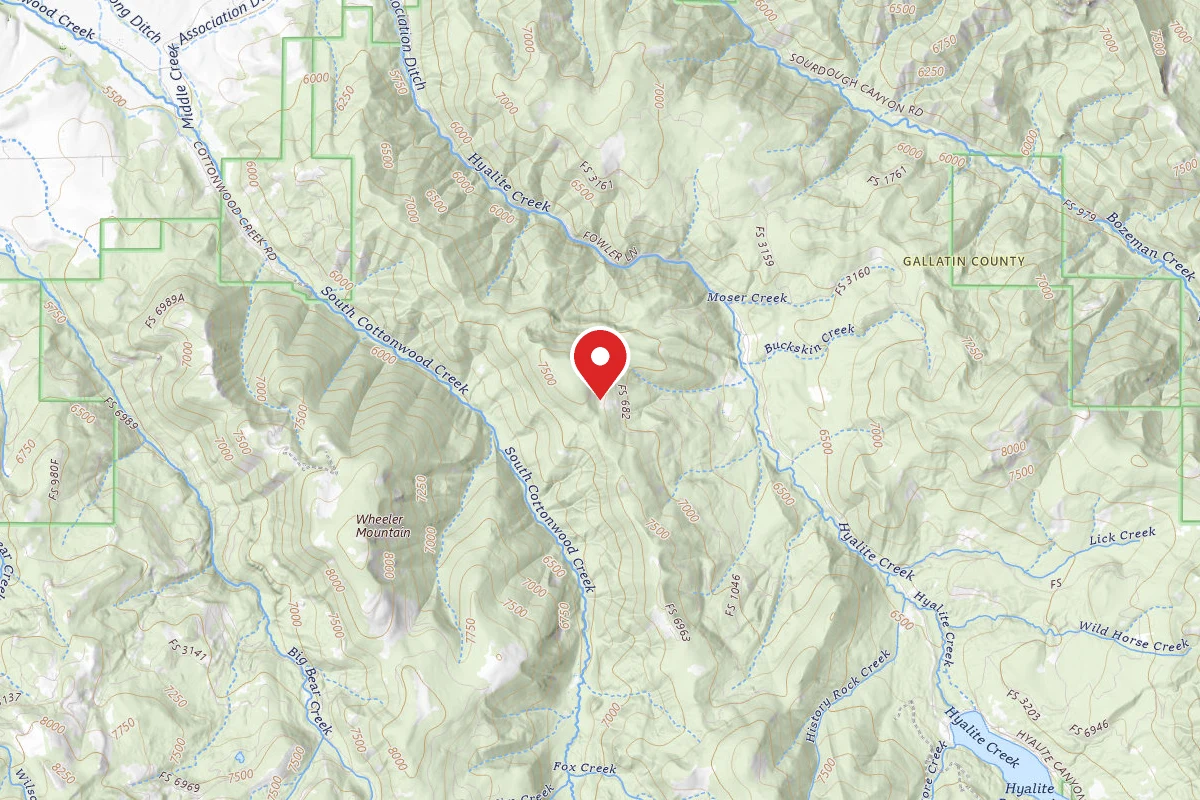 Custer Gallatin Dispersed Campsite FR 682 LANGOHR TOOLE RD 146