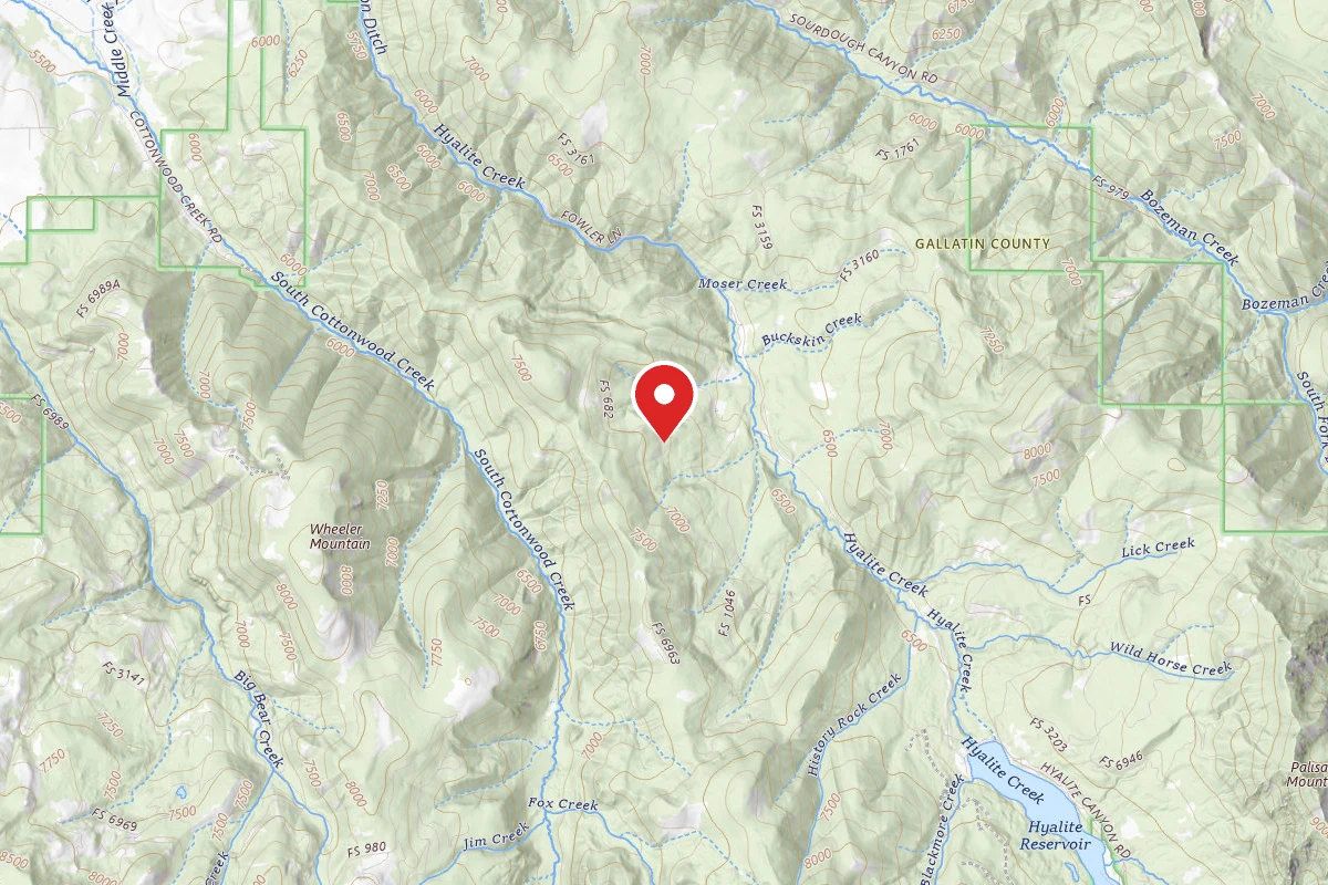 Custer Gallatin Dispersed Campsite FR 682 LANGOHR TOOLE RD 141