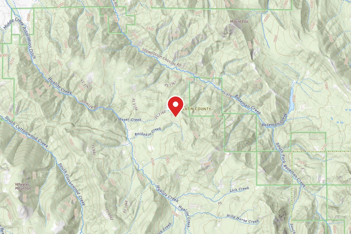 Custer Gallatin Dispersed Campsite FR 3160 MOSER CREEK 6211 078A