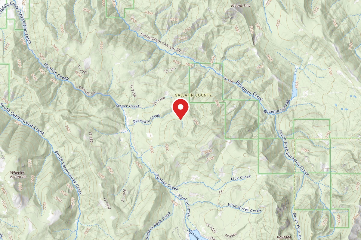 Custer Gallatin Dispersed Campsite FR 3160 MOSER CREEK RD 6211 083
