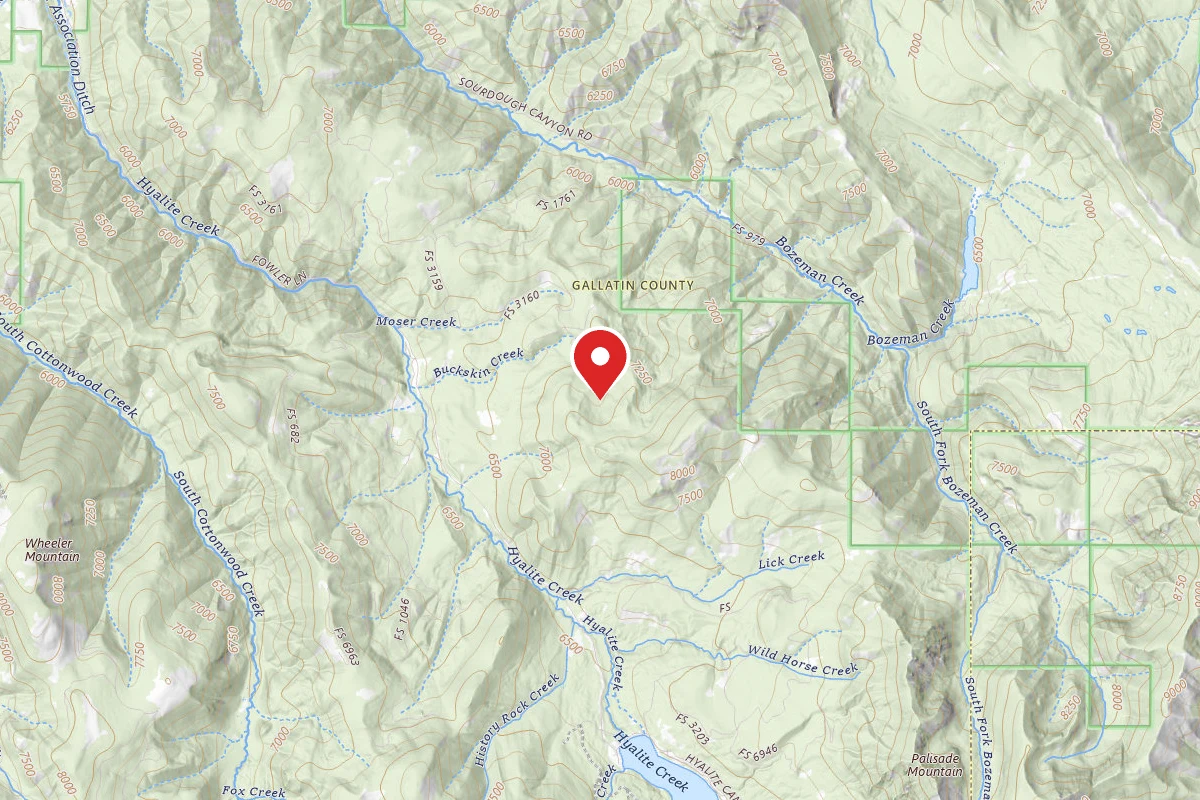 Custer Gallatin Dispersed Campsite FR 6211 MOSER CREEK RD 170