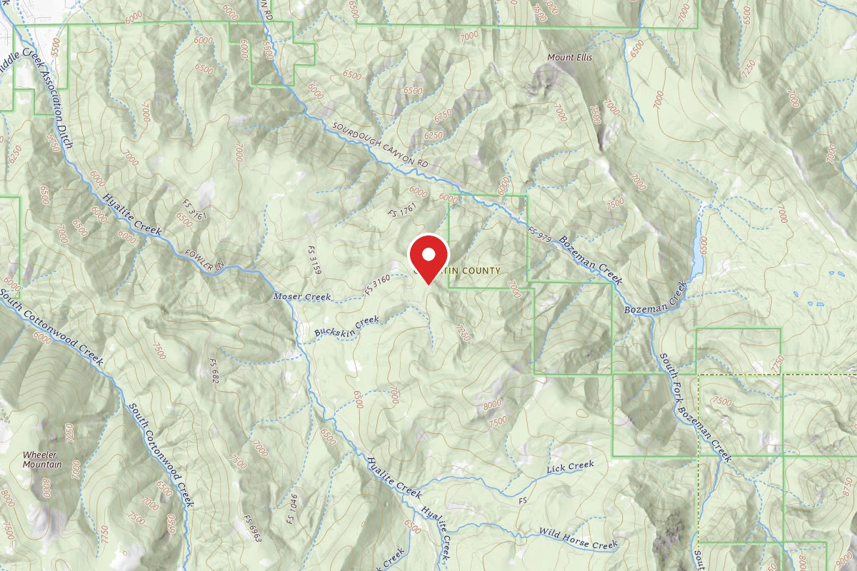 Custer Gallatin Dispersed Campsite FR 1783 MOSER CREEK 6211 081A
