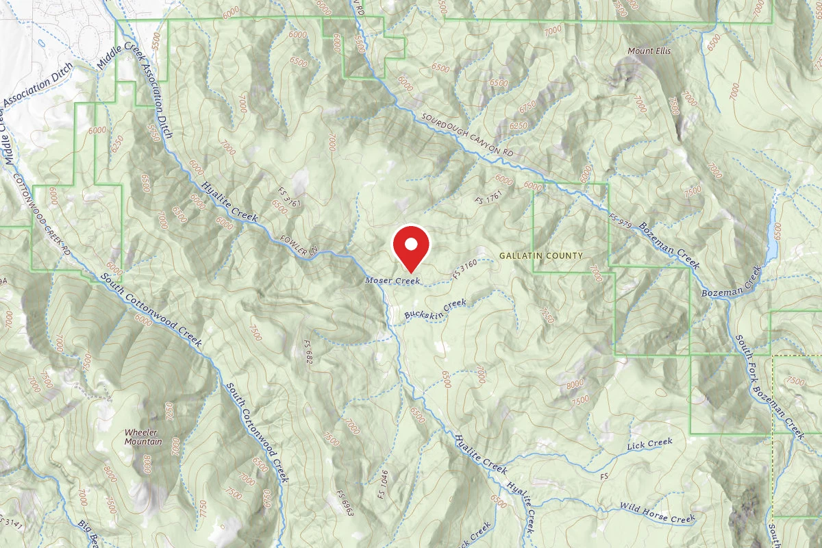 Custer Gallatin Dispersed Campsite FR 3159 MOSER ROAD 6210 088