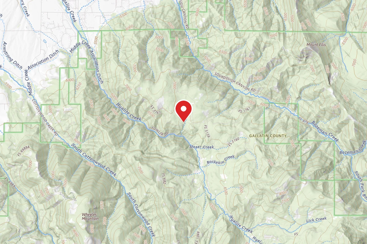 Custer Gallatin Dispersed Campsite FR 3161 MOSER ROAD 6213 101