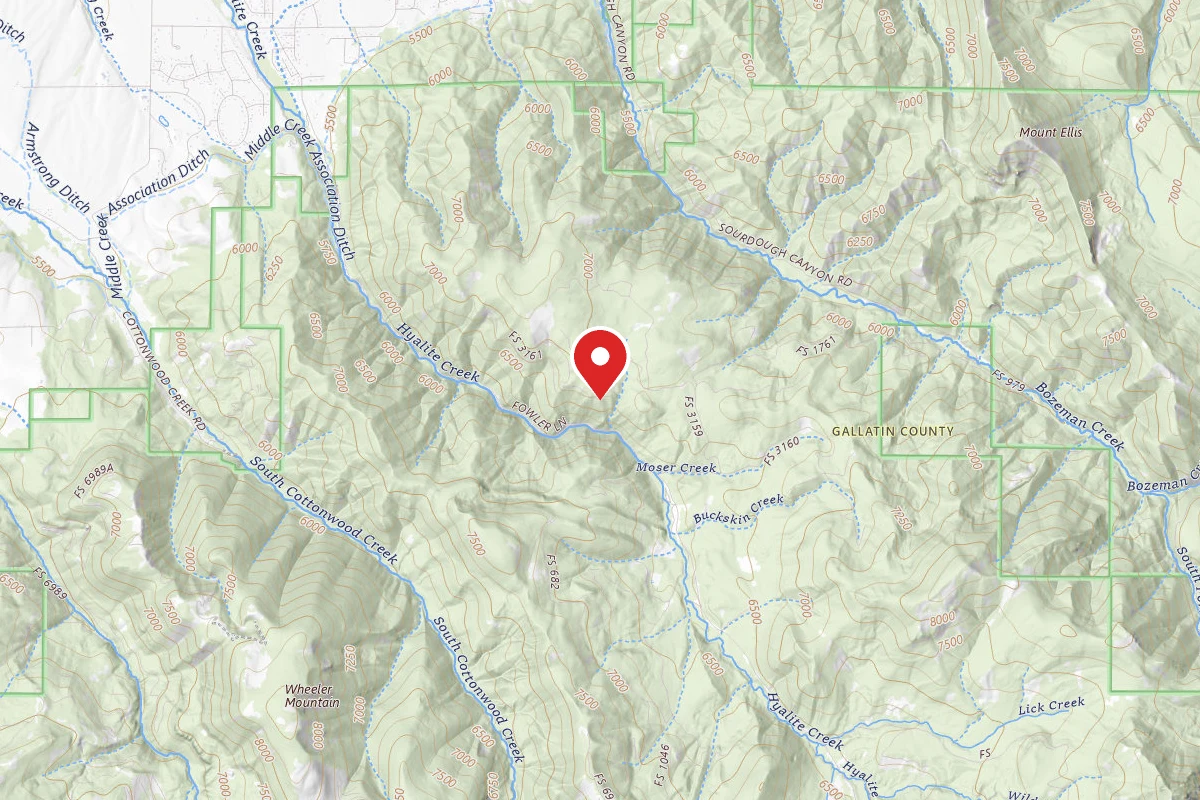 Custer Gallatin Dispersed Campsite FR 3161 MOSER ROAD 6213 102