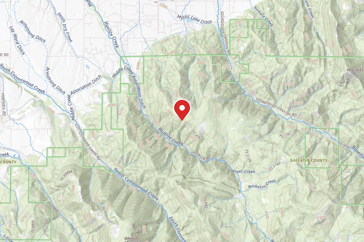 Custer Gallatin Dispersed Campsite FR 3161 END OF SPUR RD FROM RD 6213 104