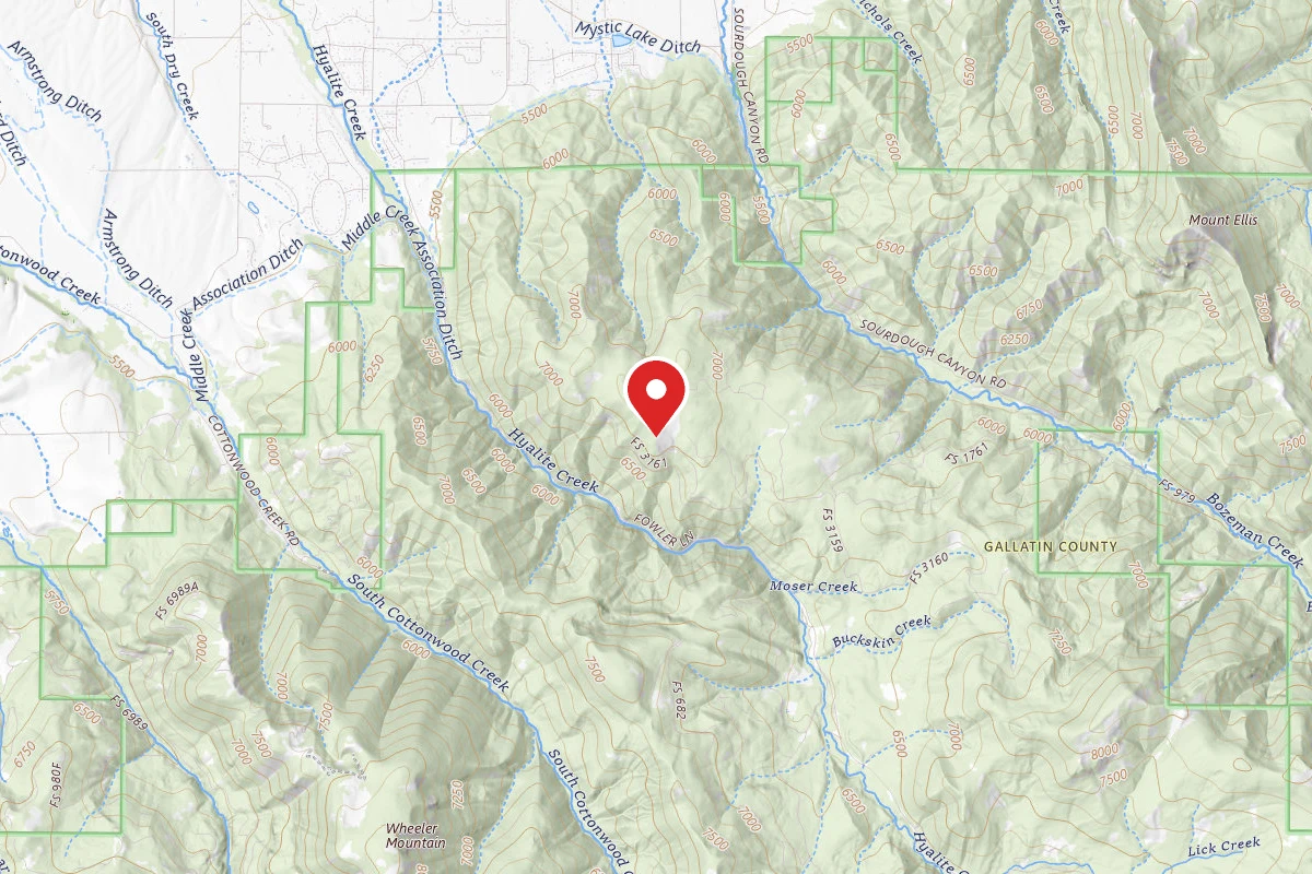 Custer Gallatin Dispersed Campsite FR 3159 END OF MOSER ROAD 6213 105