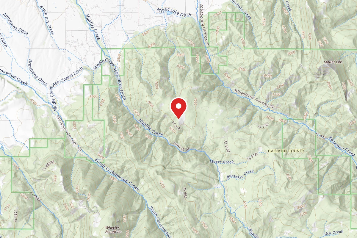 Custer Gallatin Dispersed Campsite FR 3159 OLD SITE OFF MOSER ROAD 6213 106