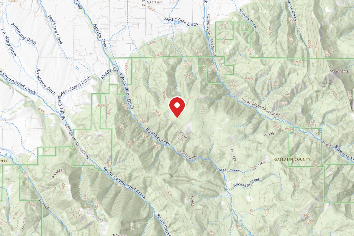 Custer Gallatin Dispersed Campsite FR 3161 MOSER ROAD 6213 108