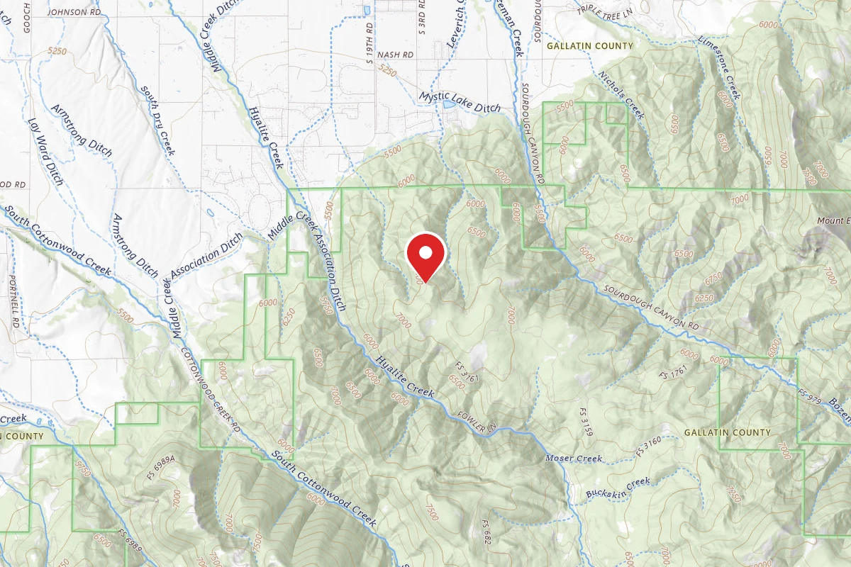 Custer Gallatin Dispersed Campsite MOSER ROAD 6212 G16