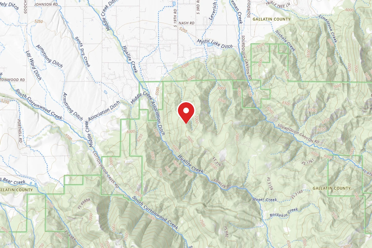 Custer Gallatin Dispersed Campsite FIRST SITE OFF SPUR FROM 6212