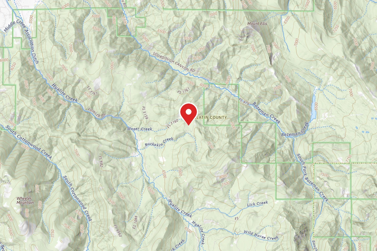 Custer Gallatin Dispersed Campsite FR 3160 MOSER CREEK 6211 077