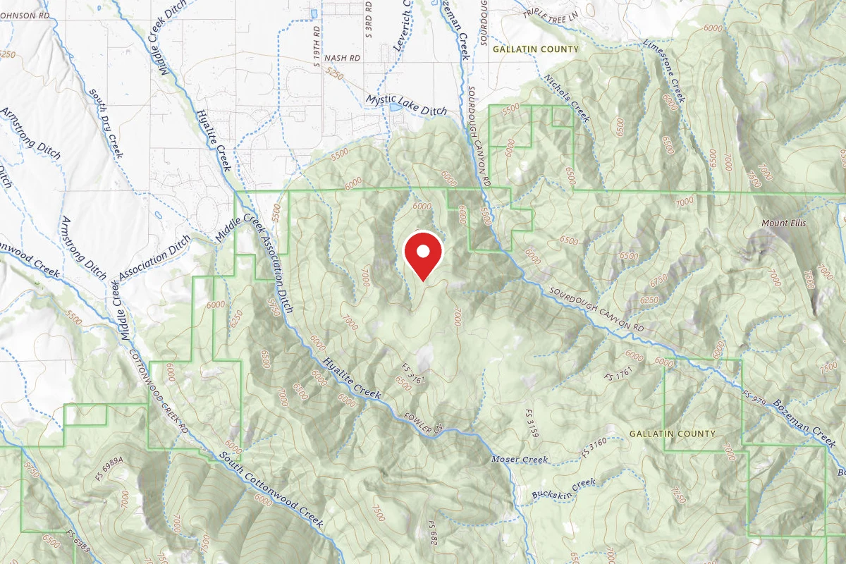 Custer Gallatin Dispersed Campsite MOSER ROAD 6212 G15