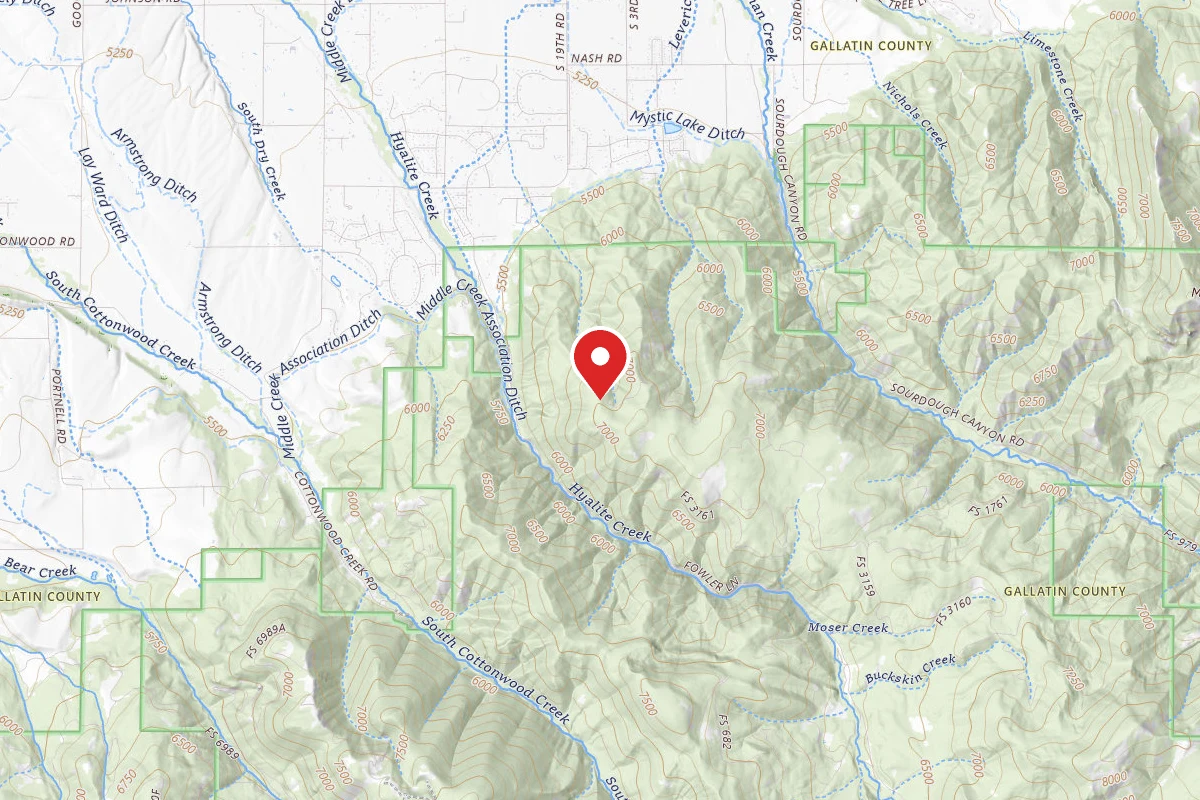 Custer Gallatin Dispersed Campsite FR 3159 END OF SPUR FROM 6212 168