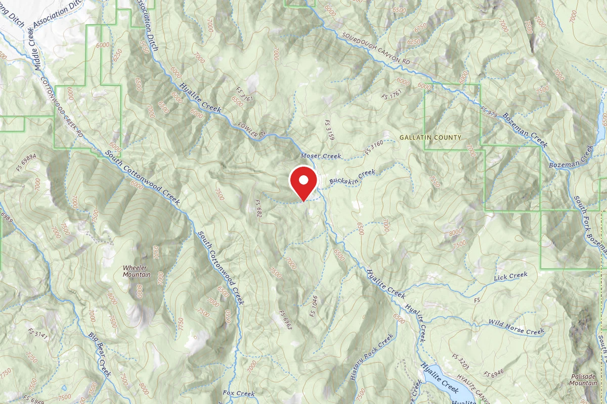 Custer Gallatin Dispersed Campsite FR 3164 LANGHOR ROAD LEAD MINE 154A