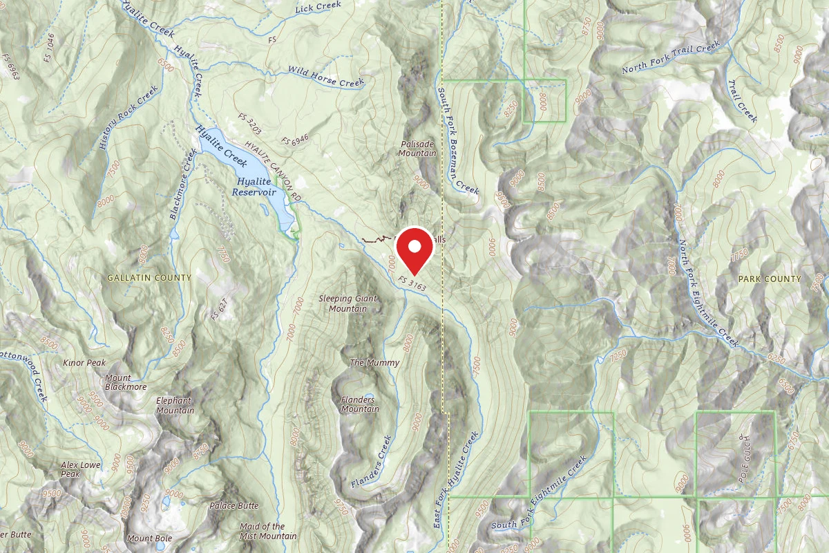 Custer Gallatin Dispersed Campsite EAST FORK HYALITE CREEK 3B
