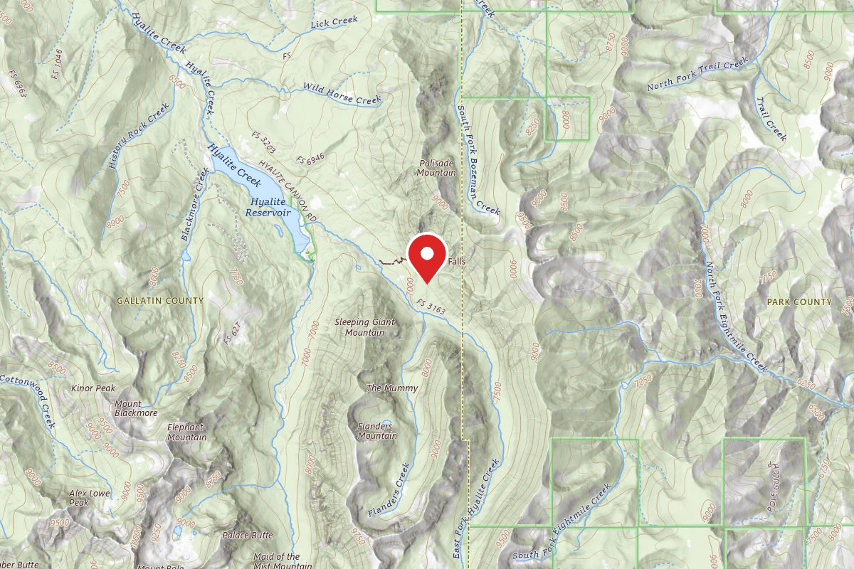 Custer Gallatin Dispersed Campsite FR 3163 EAST FORK HYALITE CREEK 056