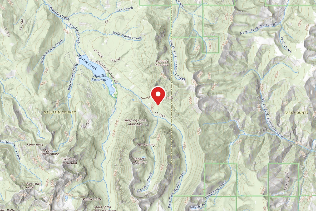 Custer Gallatin Dispersed Campsite FR 3163 EAST FORK HYALITE CREEK 057