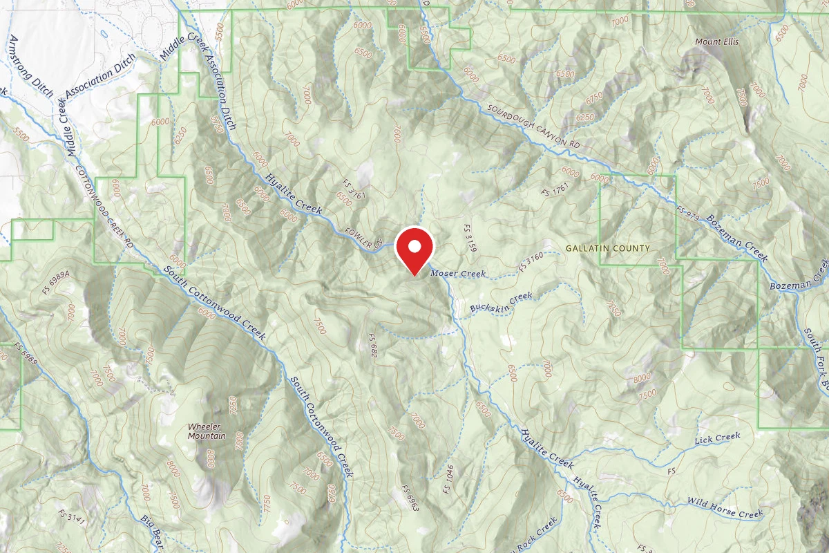 Custer Gallatin Dispersed Campsite FR 3164 LANGHOR ROAD LEAD MINE 159