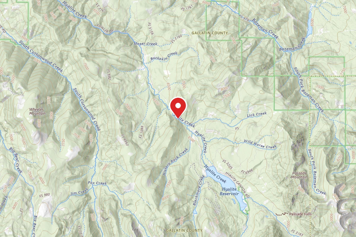 Custer Gallatin Dispersed Campsite FR 62 LOWER HYALITE CREEK ROAD 023