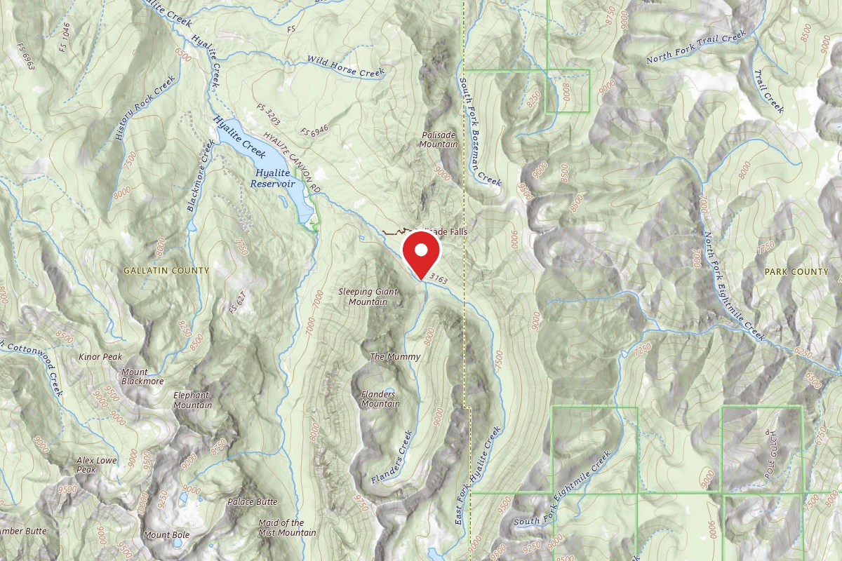 Custer Gallatin Dispersed Campsite FR 3163 EAST FORK HYALITE CREEK 052