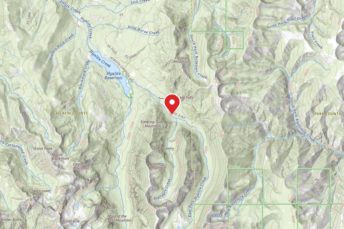 Custer Gallatin Dispersed Campsite FR 62 EAST FORK HYALITE CREEK 050A