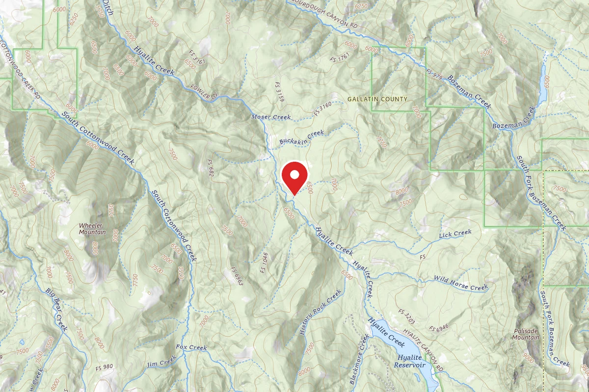 Custer Gallatin Dispersed Campsite FR 62 LOWER HYALITE CREEK ROAD 020