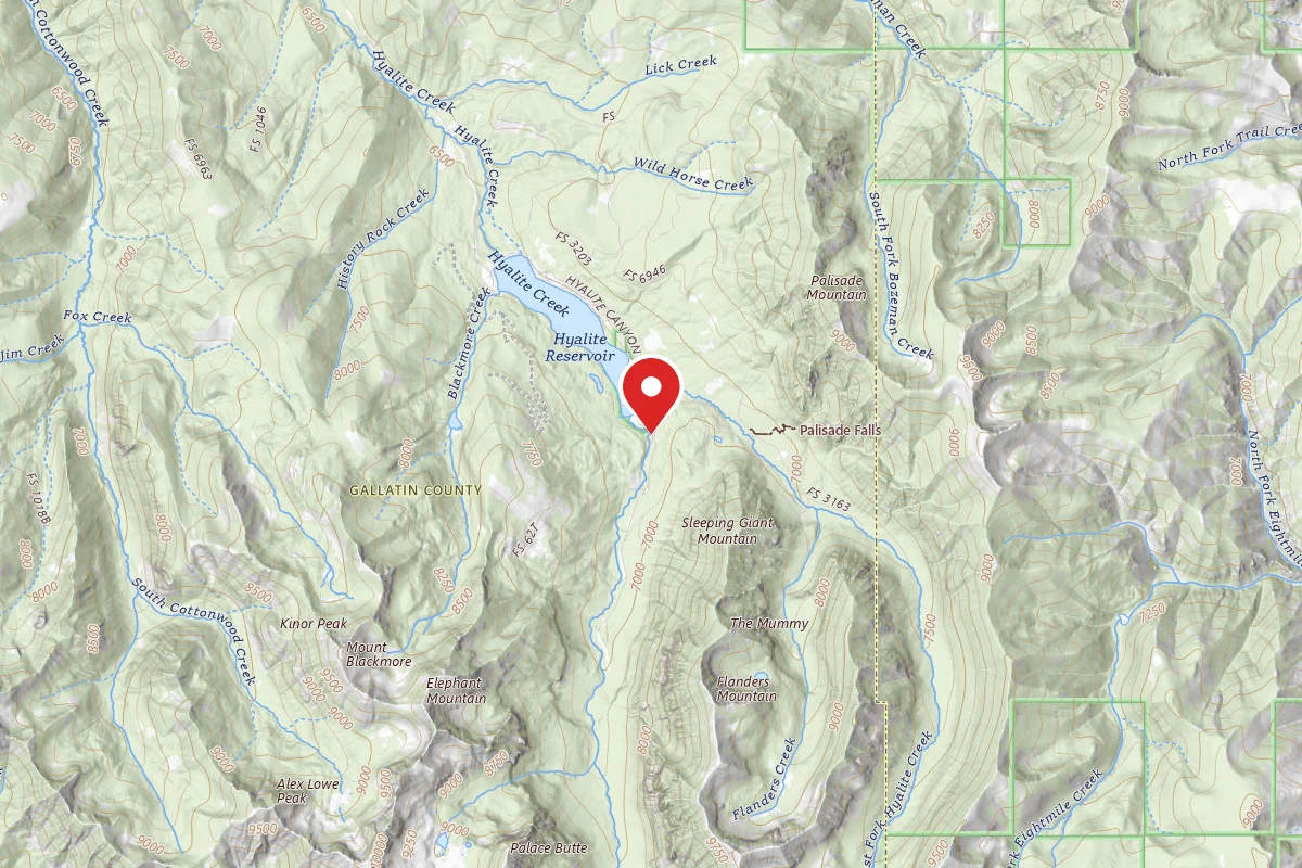 Custer Gallatin Dispersed Campsite FR 62 UPPER HYALITE CREEK ROAD 062