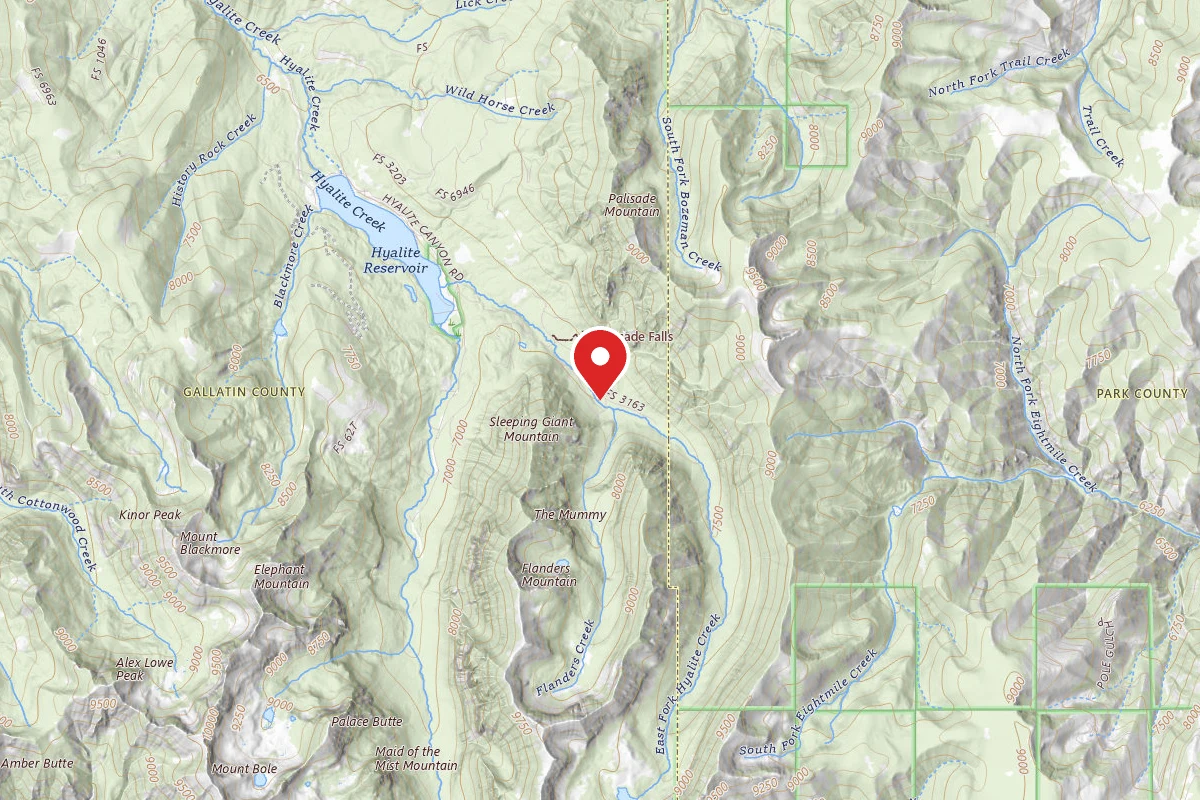 Custer Gallatin Dispersed Campsite FR 62 EAST FORK HYALITE CREEK 050B