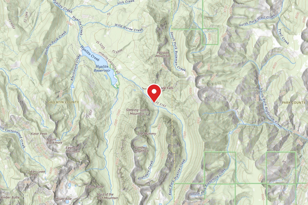 Custer Gallatin Dispersed Campsite FR 62 EAST FORK HYALITE CREEK 049B