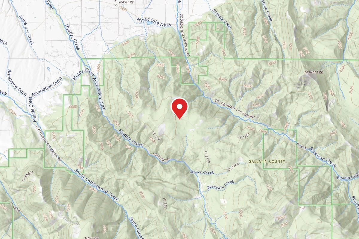 Custer Gallatin Dispersed Campsite FR 3159 MOSER ROAD 100