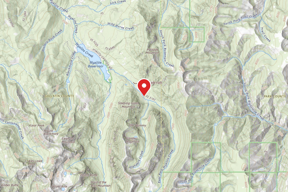 Custer Gallatin Dispersed Campsite FR 62 EAST FORK HYALITE CREEK 049A