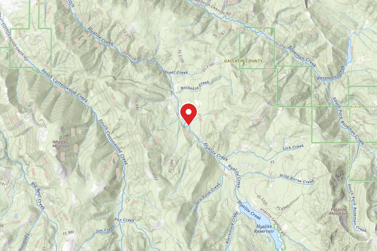 Custer Gallatin Dispersed Campsite FR 62 LOWER HYALITE CREEK ROAD 021