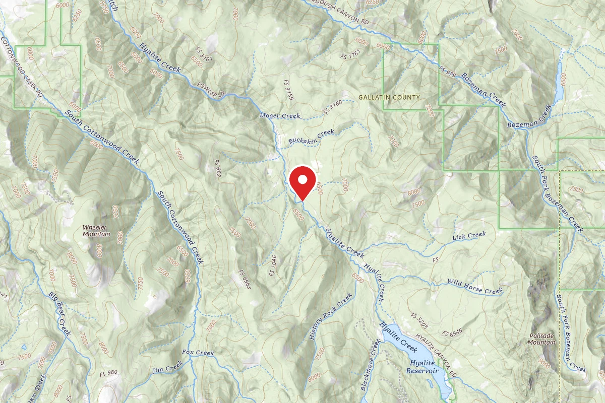 Custer Gallatin Dispersed Campsite FR 62 LOWER HYALITE CREEK ROAD 022