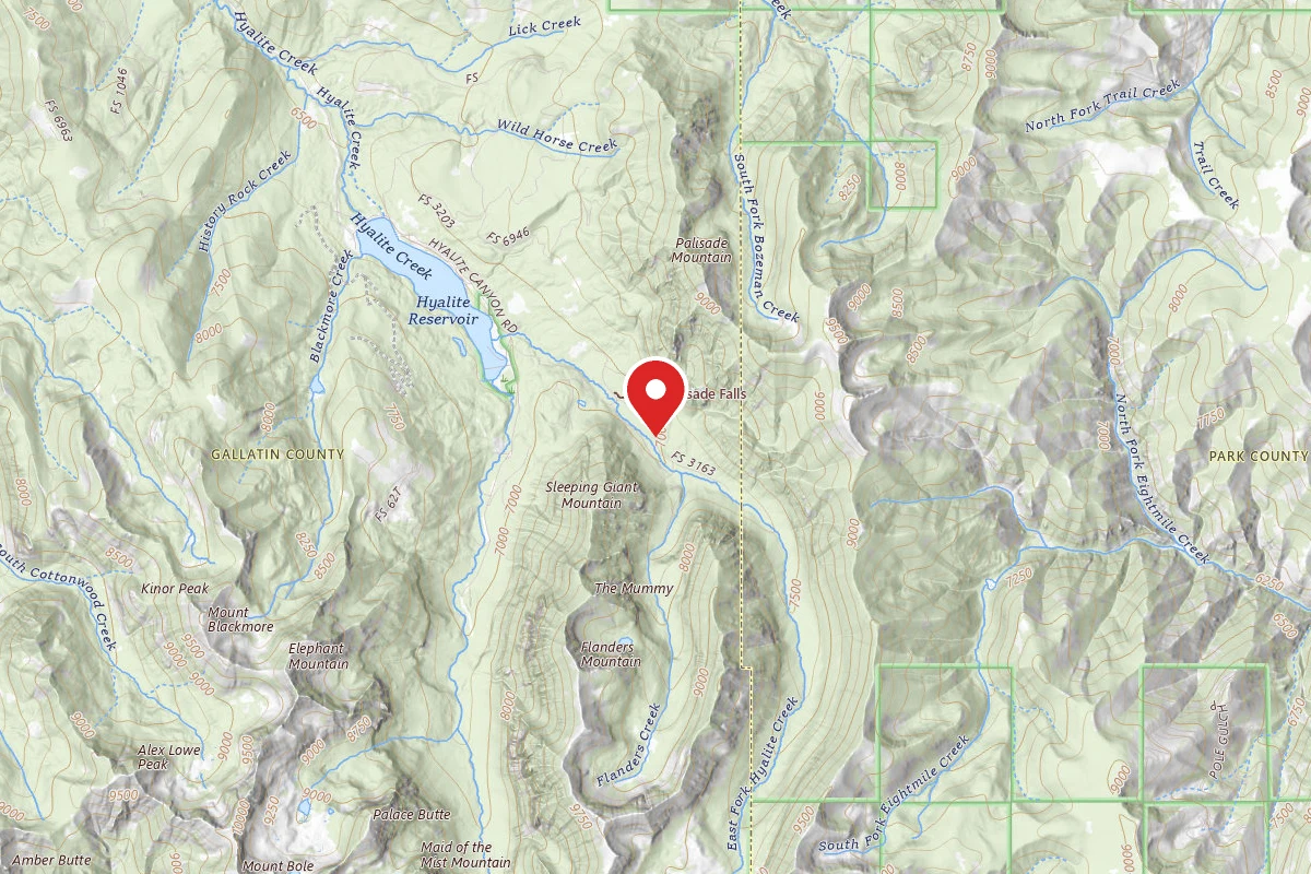 Custer Gallatin Dispersed Campsite FR 3163 EAST FORK HYALITE CREEK 047