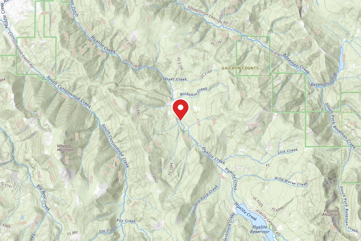 Custer Gallatin Dispersed Campsite FR 62 LOWER HYALITE CREEK ROAD 019A