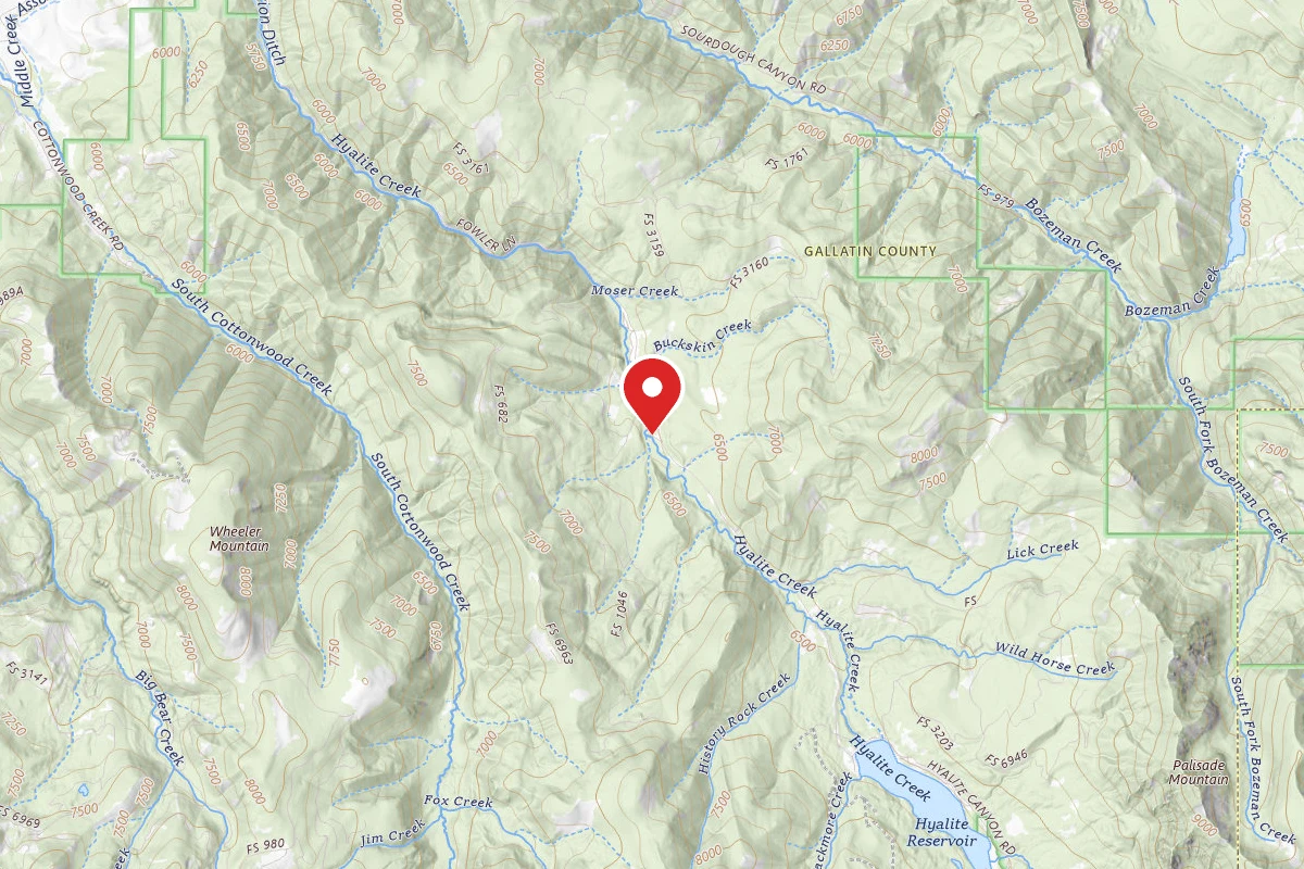 Custer Gallatin Dispersed Campsite FR 62 LOWER HYALITE CREEK ROAD 019D